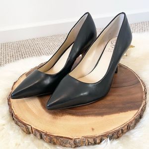 ✨Vince Camuto Black Basic Heels Pumps Women’s Leather 8.5 WIDE✨